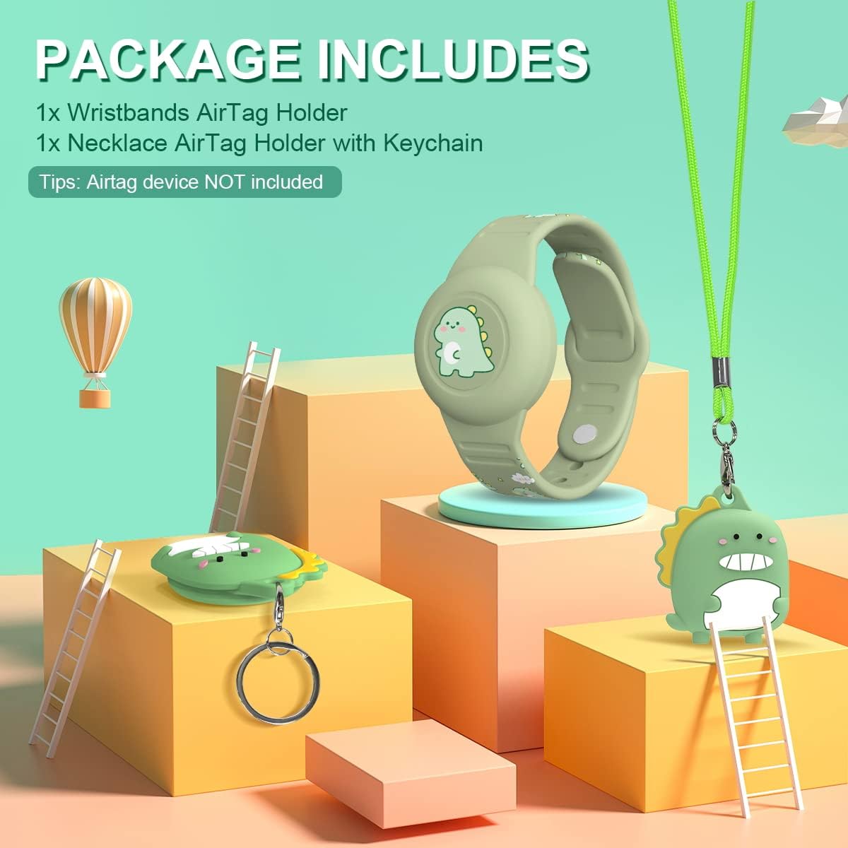 [2Pack] Kids AirTag Bracelet