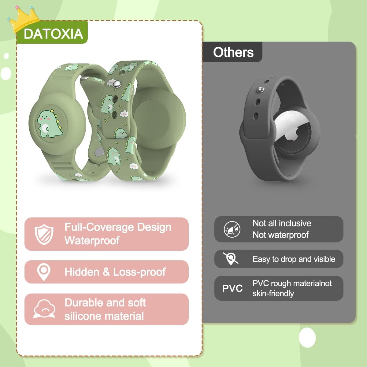 [2Pack] Kids AirTag Bracelet