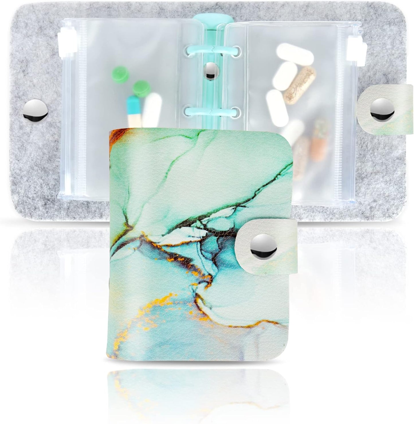 Hennaja Pill Organizer,Pill Pouches Clear Plastic Bags