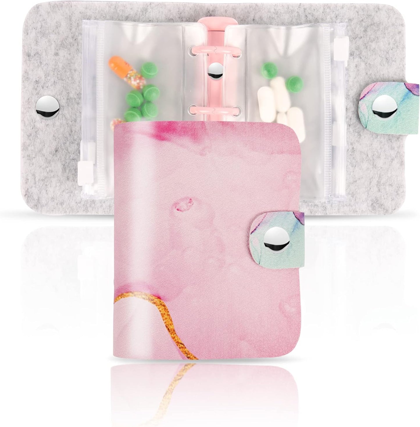 Hennaja Pill Organizer,Pill Pouches Clear Plastic Bags