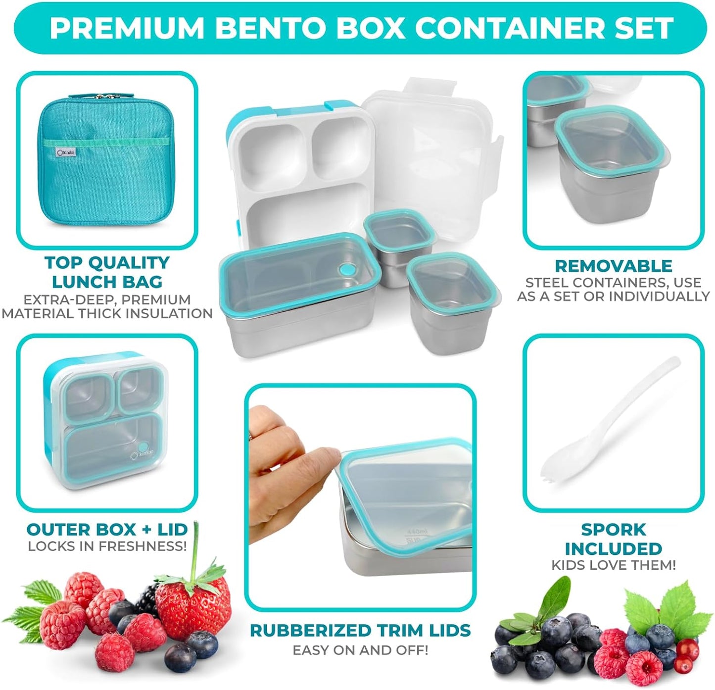 Stainless Steel Kids Bento