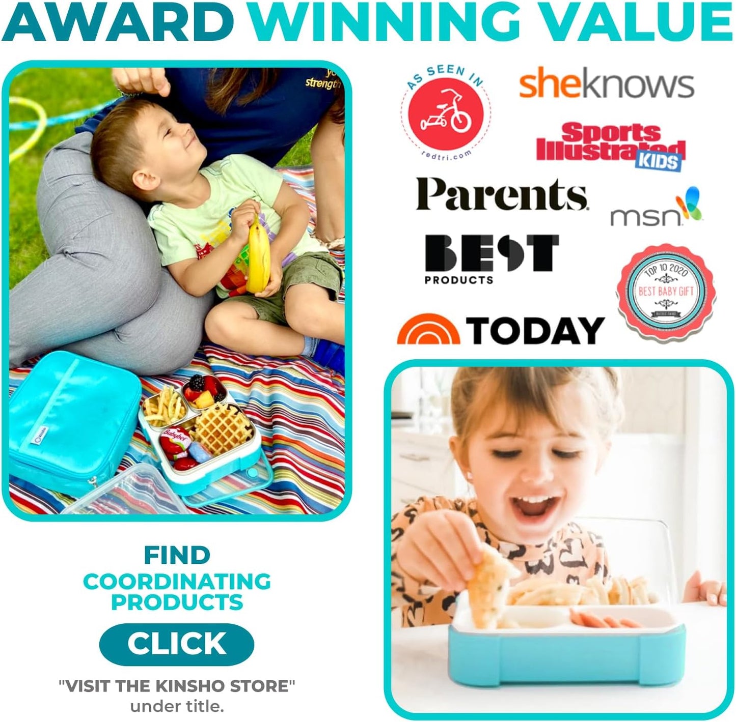 Stainless Steel Kids Bento