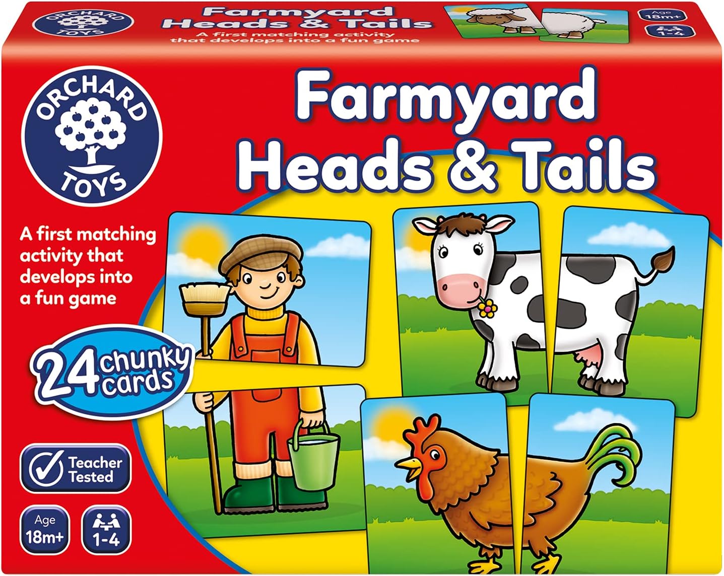 Orchard Toys Farmyard Heads and Tails Game