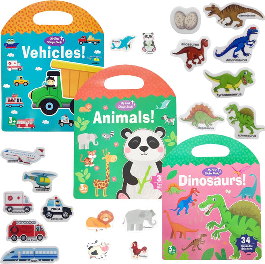 Reusable Sticker Book for Kids, Busy Book for Toddlers 1-3
