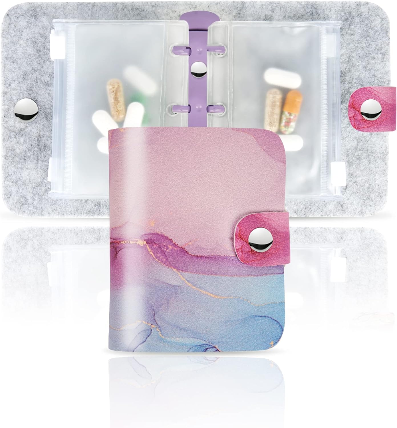 Hennaja Pill Organizer,Pill Pouches Clear Plastic Bags