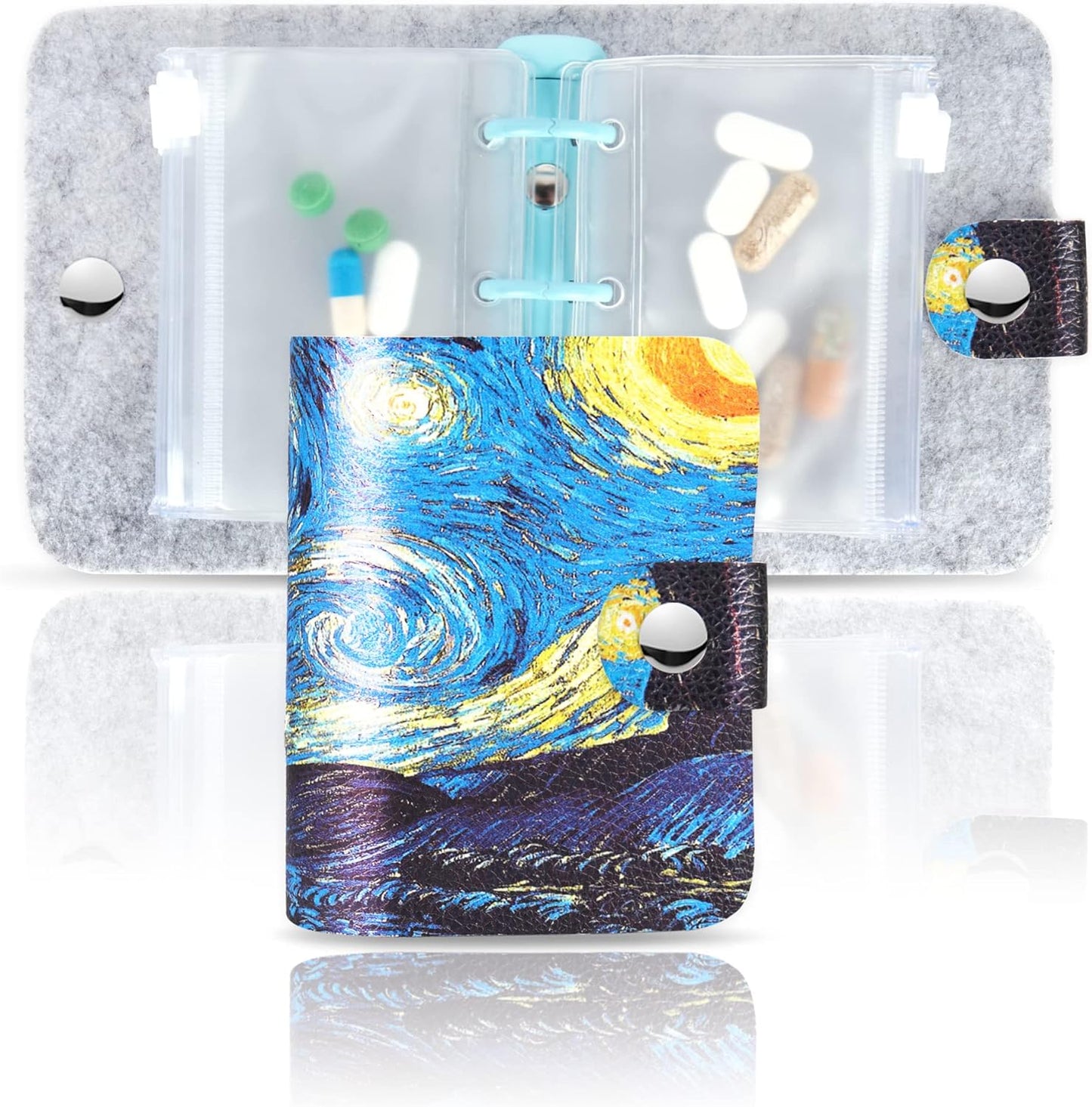 Hennaja Pill Organizer,Pill Pouches Clear Plastic Bags