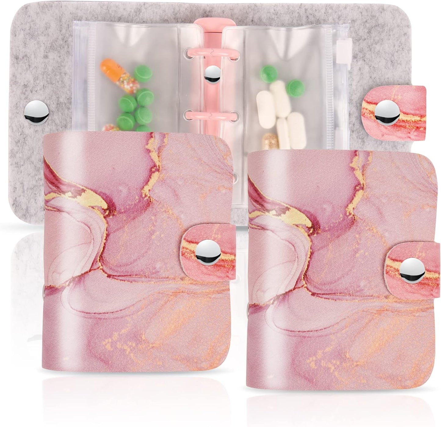 Hennaja Pill Organizer,Pill Pouches Clear Plastic Bags