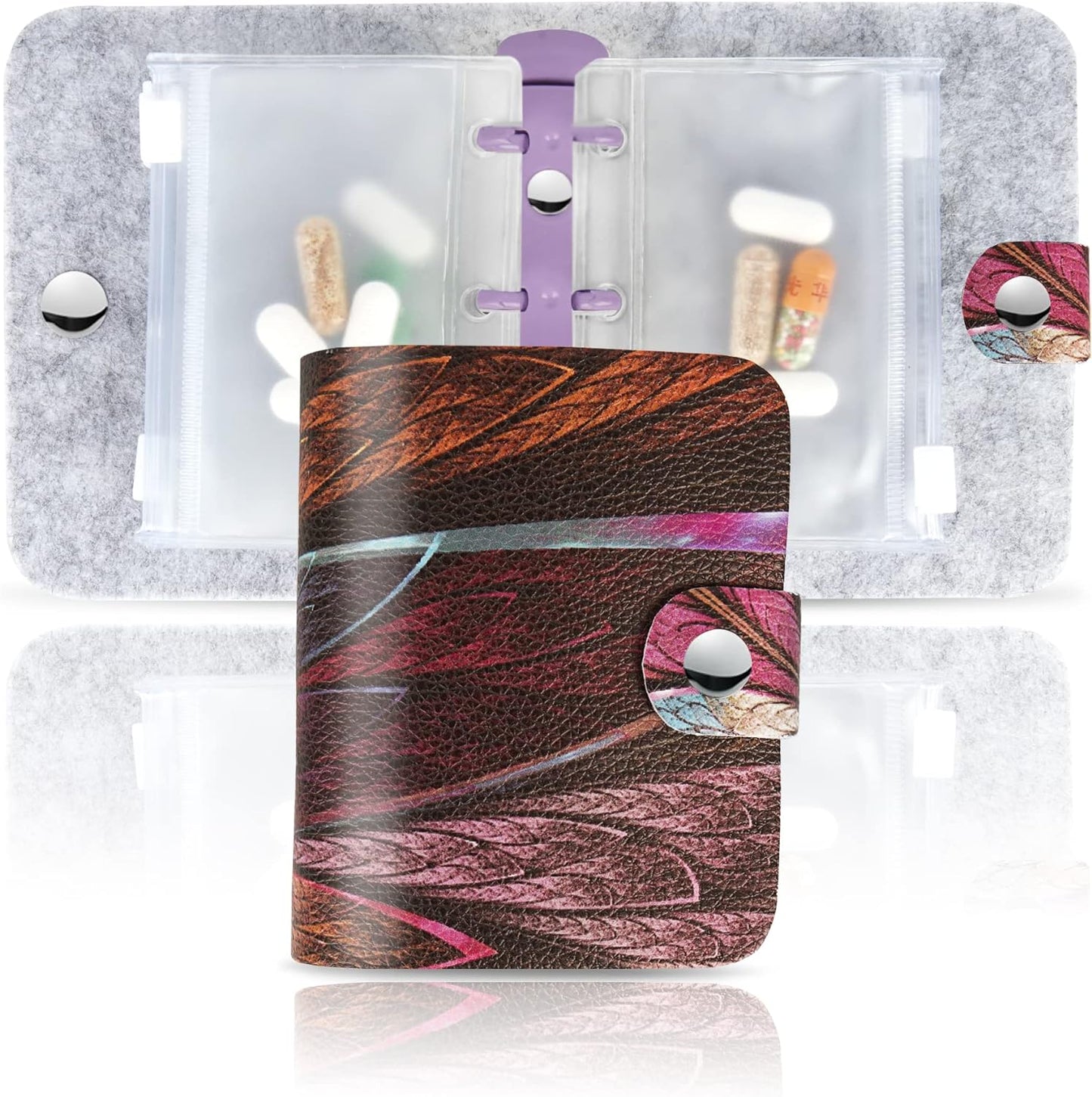 Hennaja Pill Organizer,Pill Pouches Clear Plastic Bags