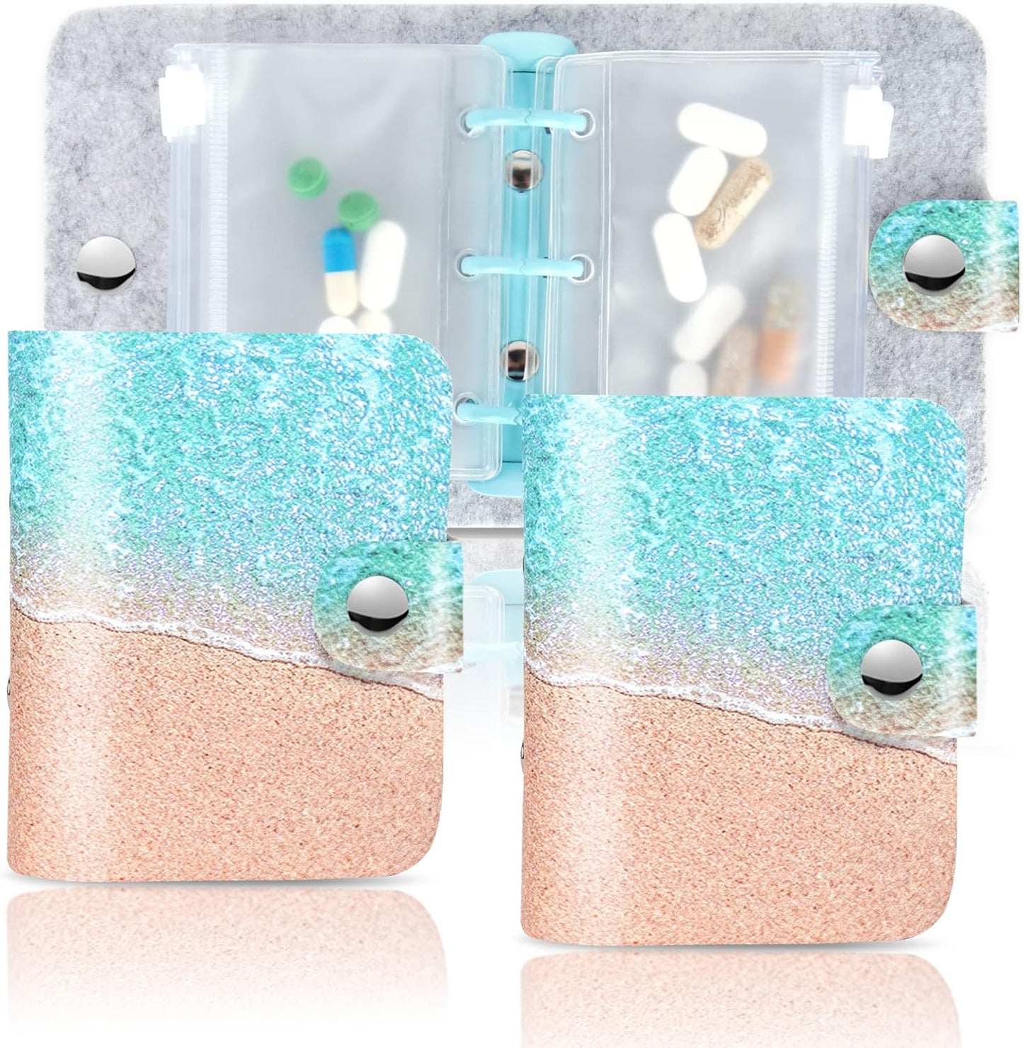 Hennaja Pill Organizer,Pill Pouches Clear Plastic Bags