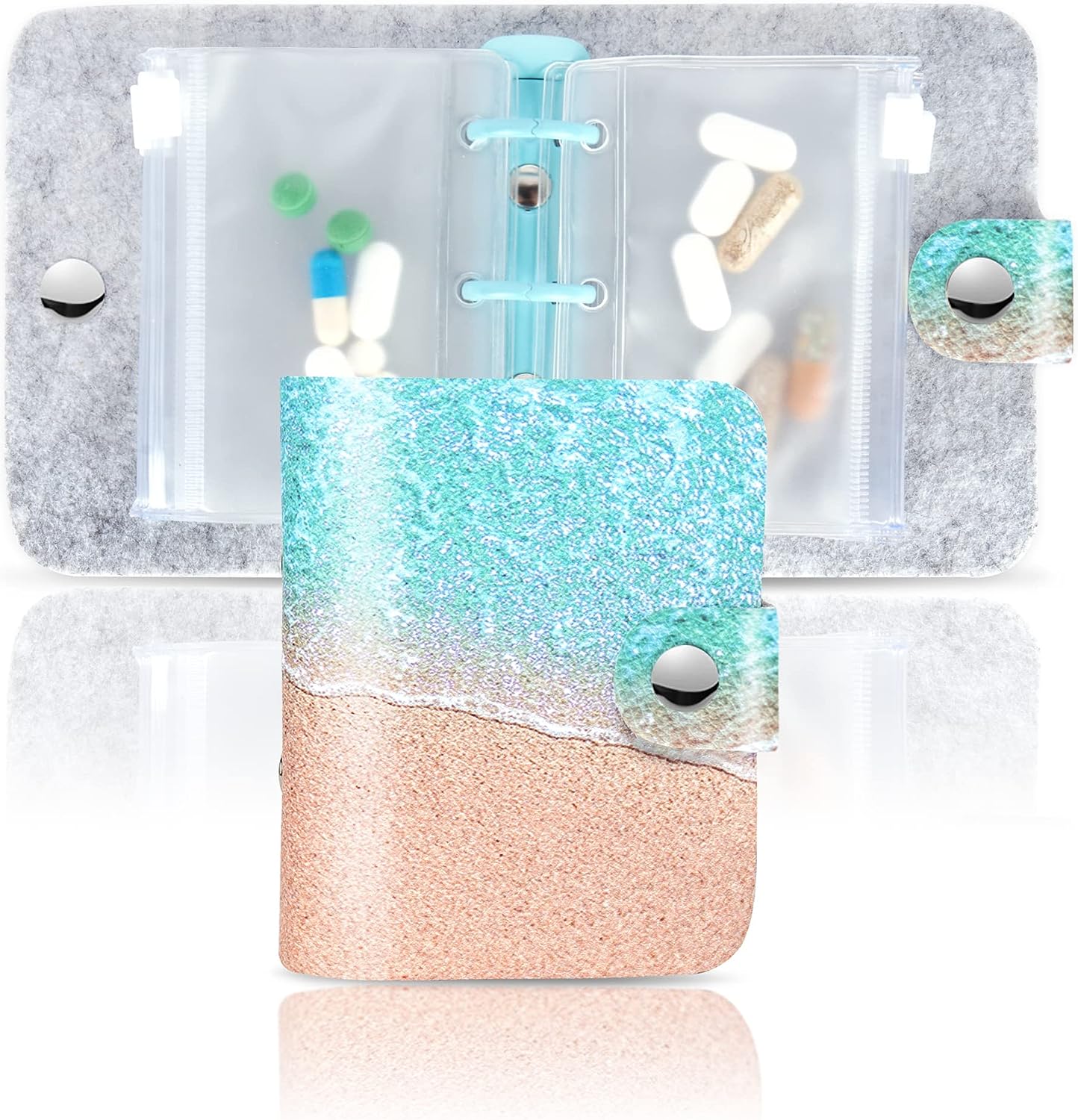 Hennaja Pill Organizer,Pill Pouches Clear Plastic Bags