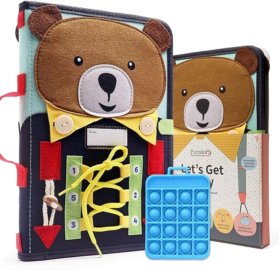 PUTSKA Busy Board for Toddlers