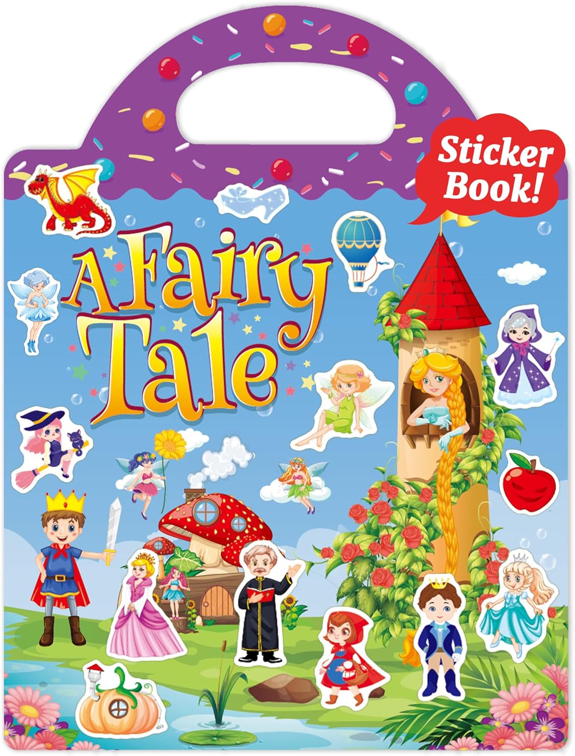 Benresive Reusable Sticker Book for Kids 2-4,3 Sets Fun Travel Stickers for Kid,