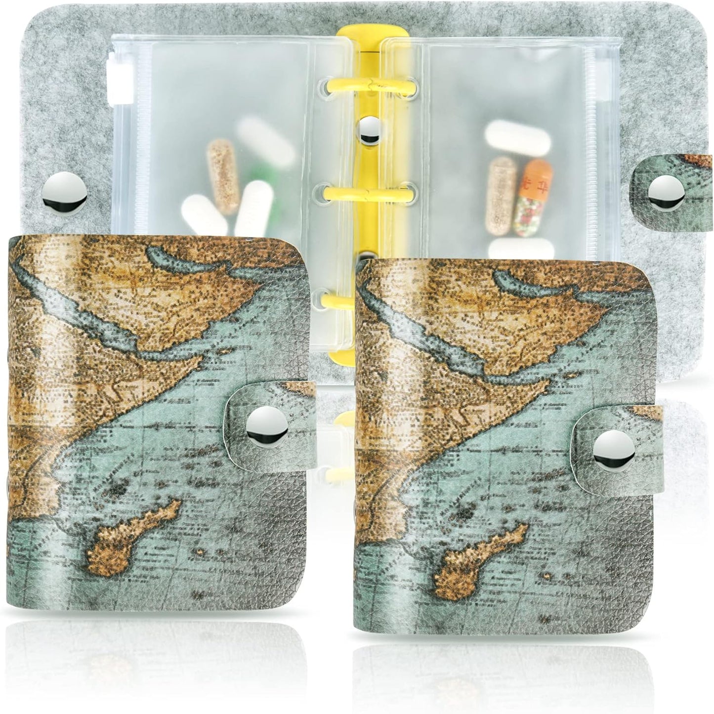 Hennaja Pill Organizer,Pill Pouches Clear Plastic Bags