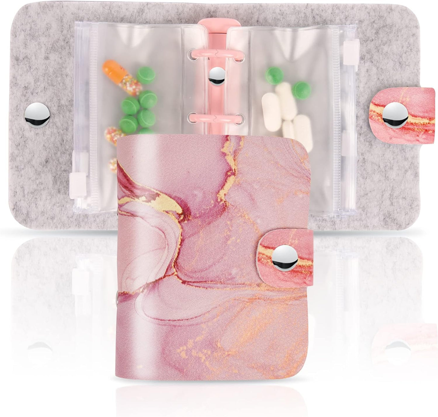 Hennaja Pill Organizer,Pill Pouches Clear Plastic Bags