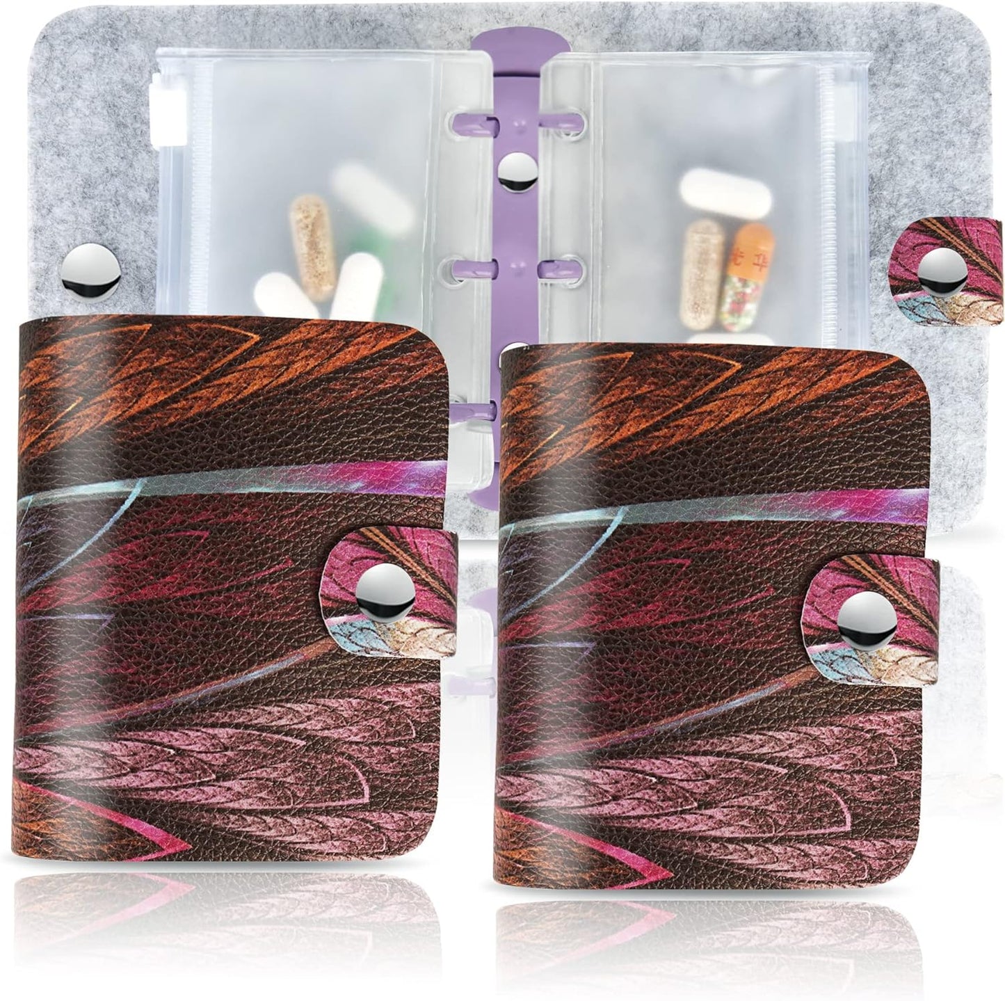 Hennaja Pill Organizer,Pill Pouches Clear Plastic Bags