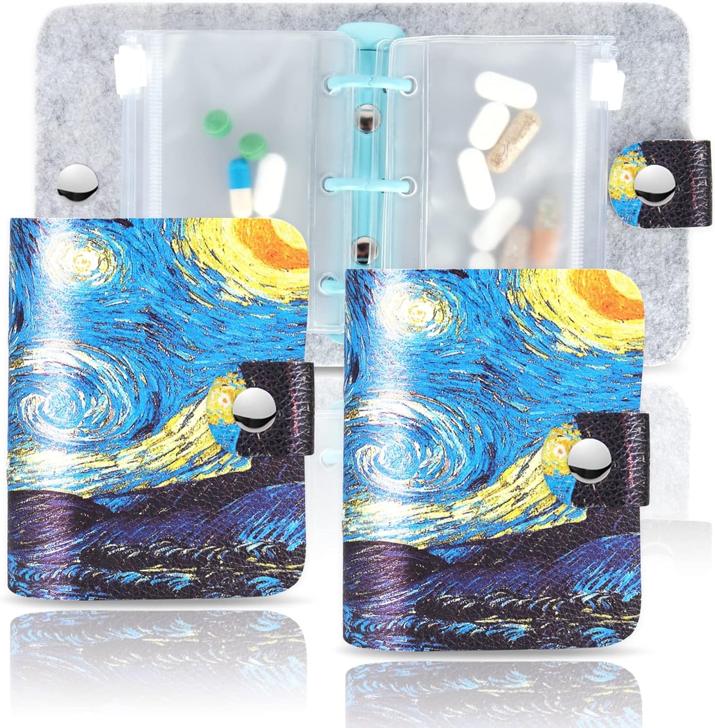 Hennaja Pill Organizer,Pill Pouches Clear Plastic Bags