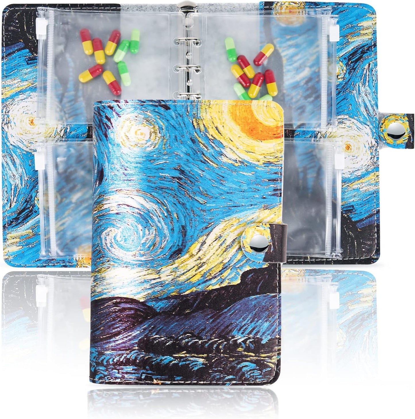 Hennaja Pill Organizer,Pill Pouches Clear Plastic Bags