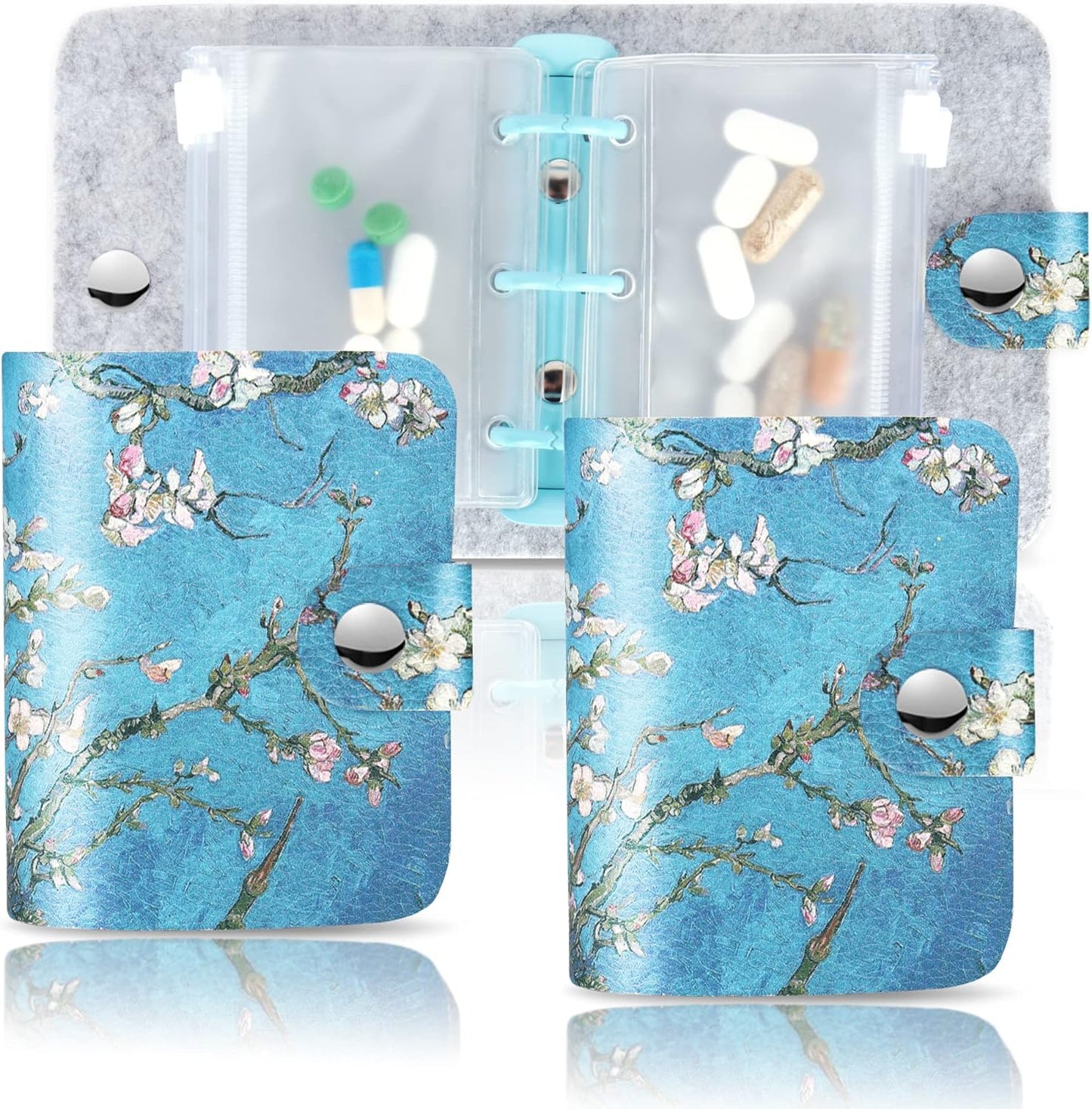 Hennaja Pill Organizer,Pill Pouches Clear Plastic Bags